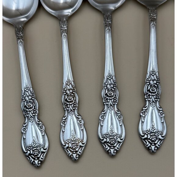 8 Oneida OCO WORDSWORTH Oval Soup Spoon Stainless Steel USA - Picture 2 of 4